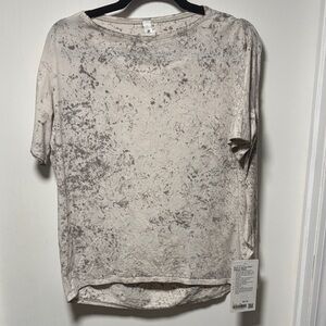 Lululemon Athletica Back in action short sleeve speckled *wash size 4